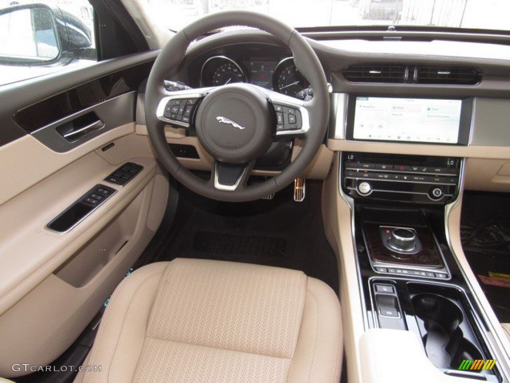 2020 Jaguar XF Prestige Latte Dashboard Photo #134163990