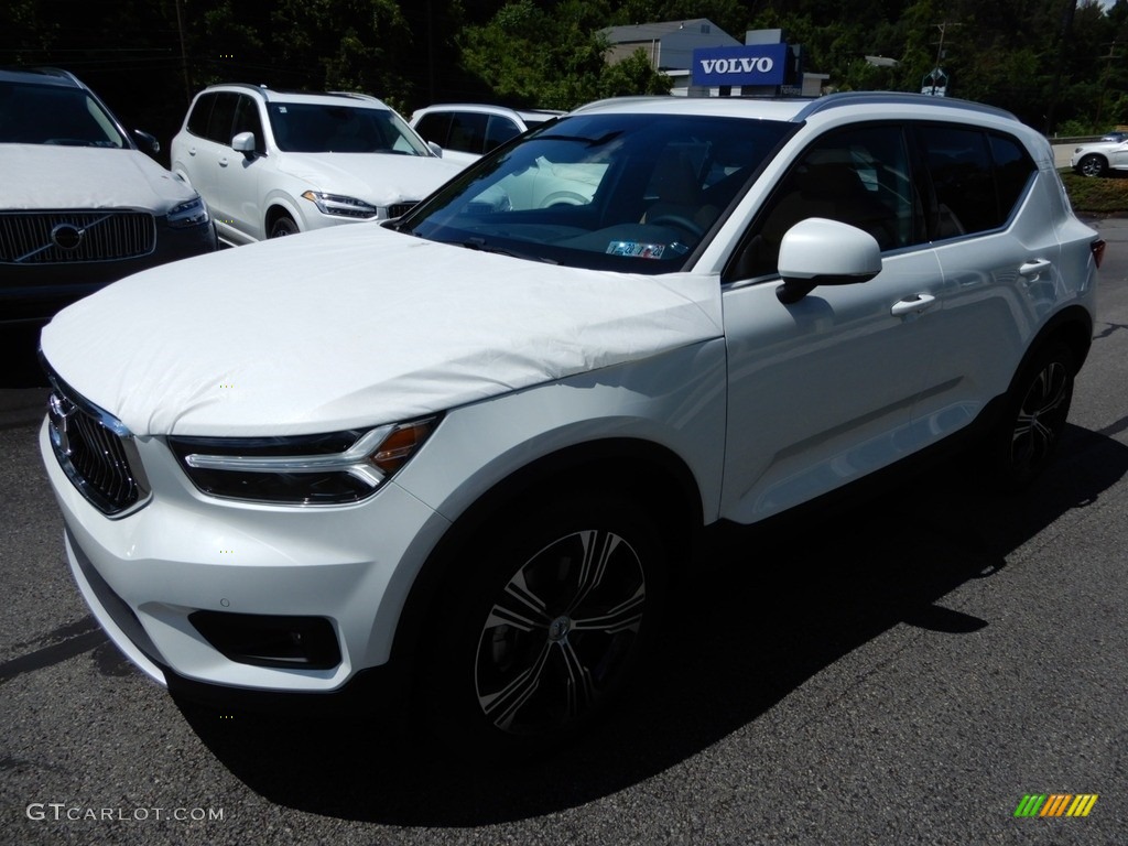 2020 XC40 T5 Inscription AWD - Crystal White Metallic / Amber/Charcoal photo #5