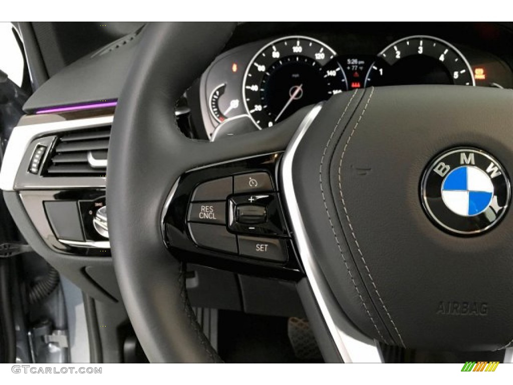 2019 5 Series 530i Sedan - Bluestone Metallic / Black photo #14