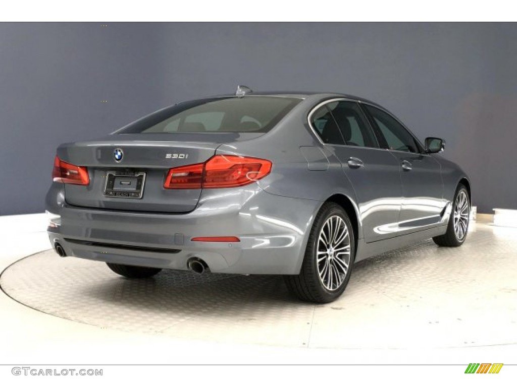 2019 5 Series 530i Sedan - Bluestone Metallic / Black photo #30