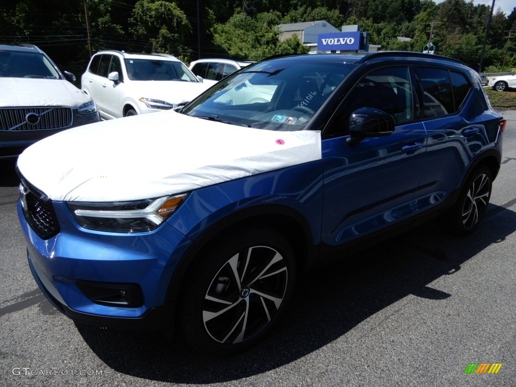 2020 XC40 T5 R-Design AWD - Bursting Blue Metallic / Charcoal photo #5
