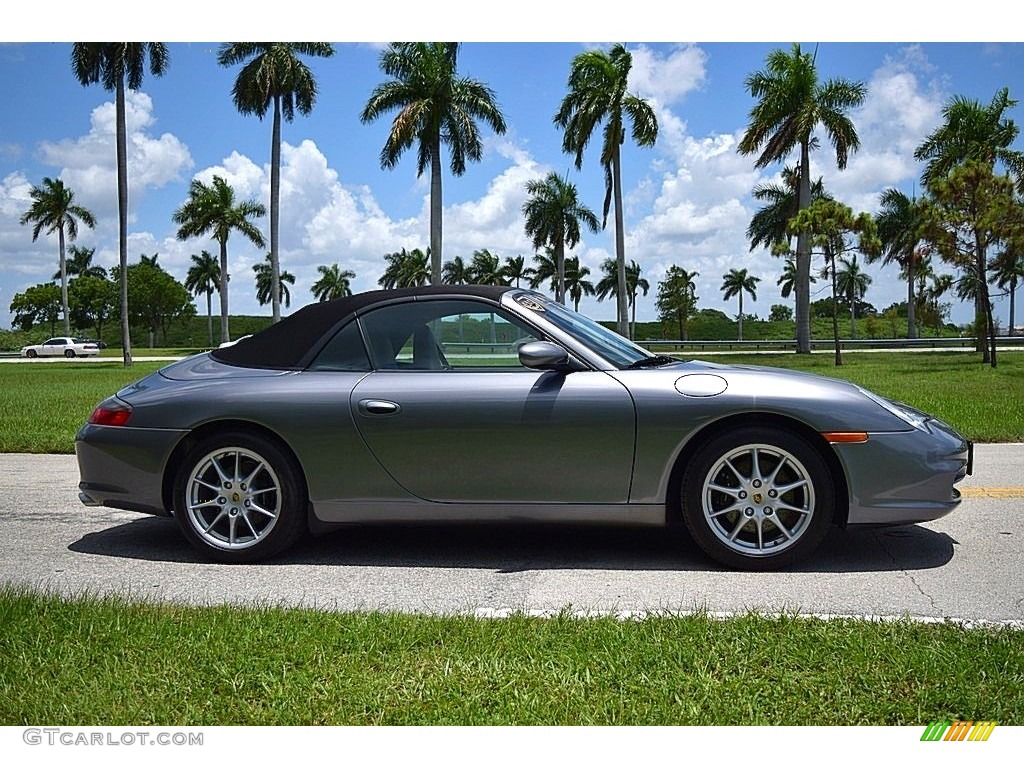 2003 911 Carrera Cabriolet - Seal Grey Metallic / Black photo #3