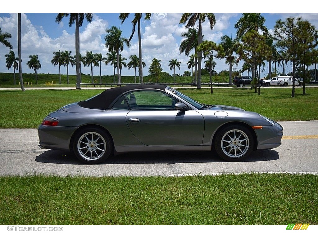 2003 911 Carrera Cabriolet - Seal Grey Metallic / Black photo #4