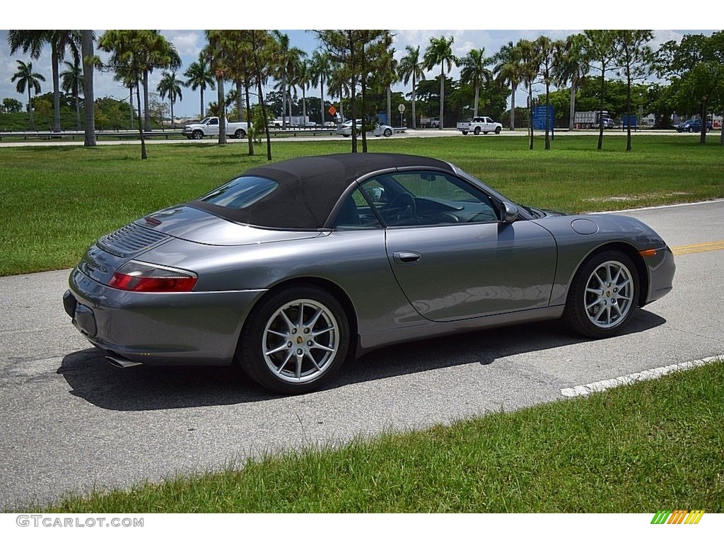 2003 911 Carrera Cabriolet - Seal Grey Metallic / Black photo #5