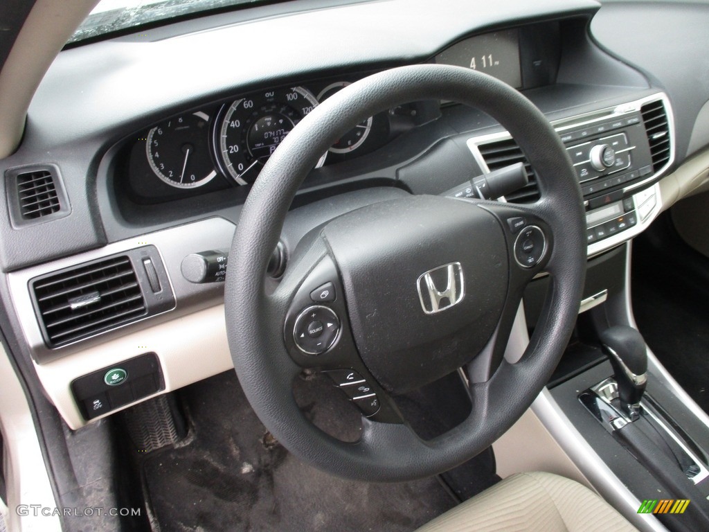 2014 Accord LX Sedan - Hematite Metallic / Ivory photo #12