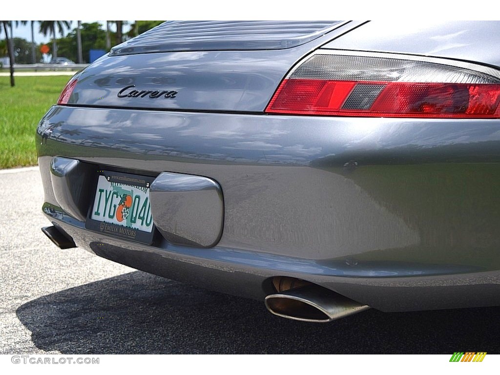 2003 911 Carrera Cabriolet - Seal Grey Metallic / Black photo #9