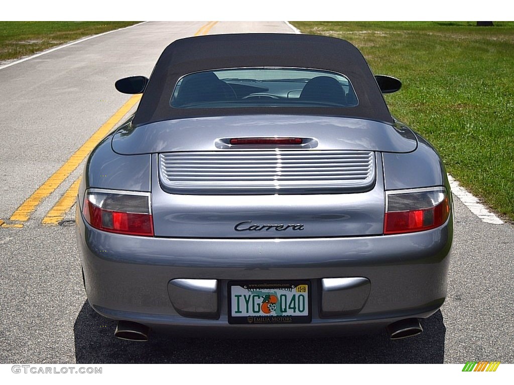 2003 911 Carrera Cabriolet - Seal Grey Metallic / Black photo #11