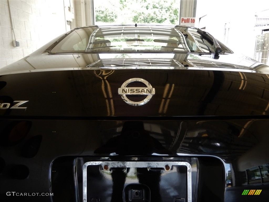 2003 350Z Touring Coupe - Super Black / Burnt Orange/Carbon Black photo #7