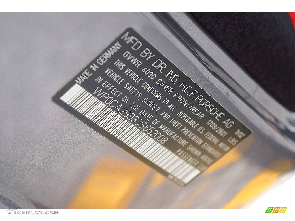 2003 911 Carrera Cabriolet - Seal Grey Metallic / Black photo #26
