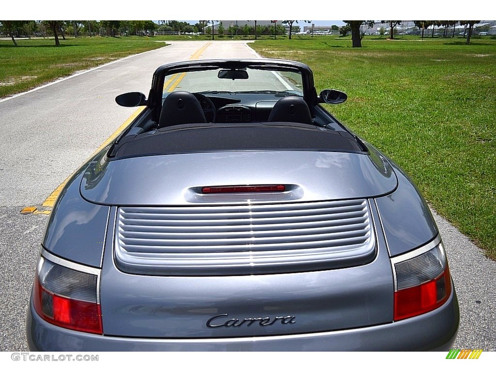 2003 911 Carrera Cabriolet - Seal Grey Metallic / Black photo #30
