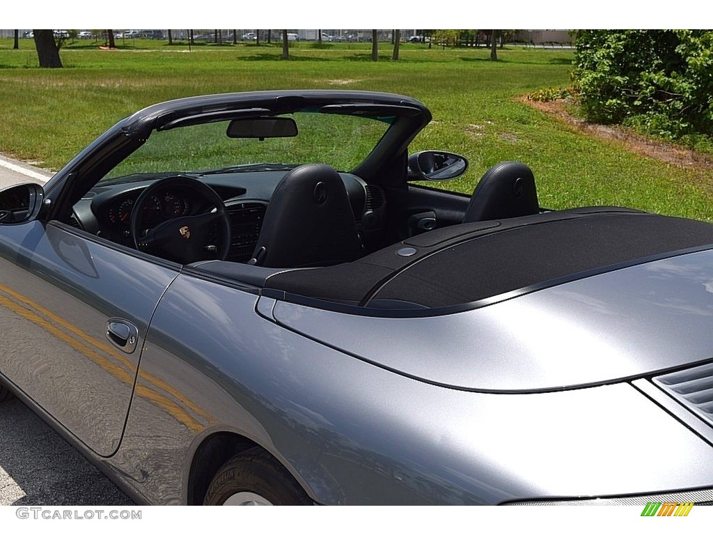2003 911 Carrera Cabriolet - Seal Grey Metallic / Black photo #33