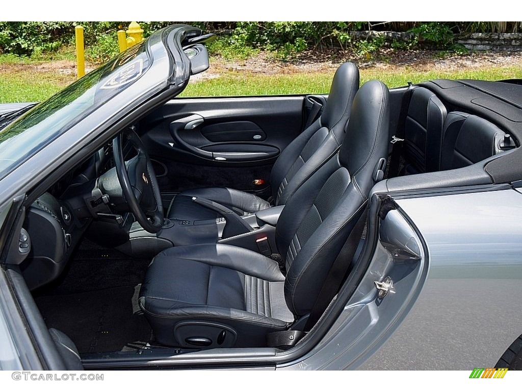 2003 911 Carrera Cabriolet - Seal Grey Metallic / Black photo #39