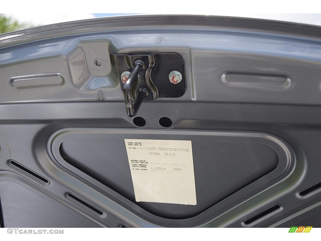2003 911 Carrera Cabriolet - Seal Grey Metallic / Black photo #57