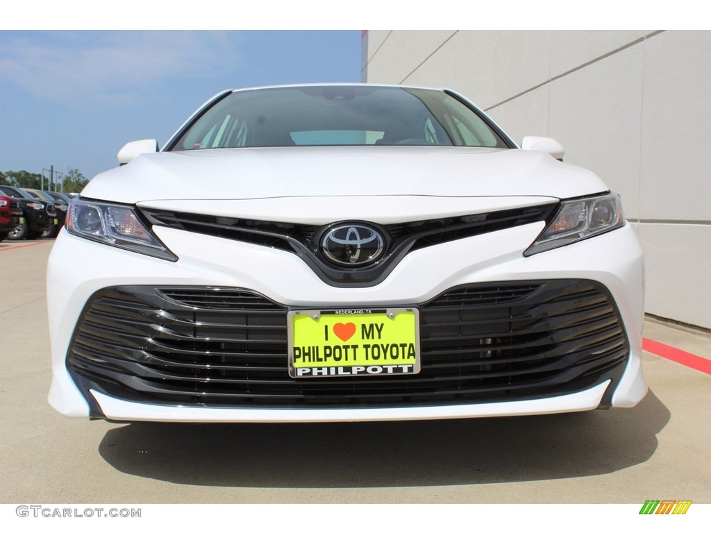 2019 Camry LE - Super White / Ash photo #3