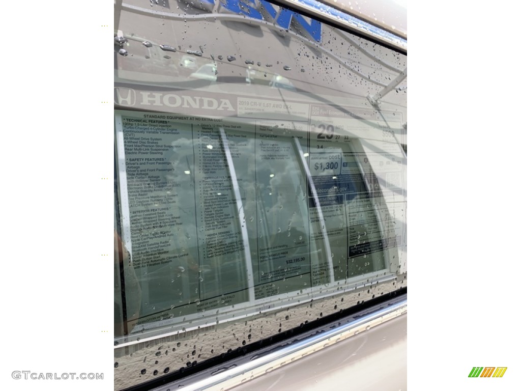 2019 CR-V EX-L AWD - Sandstorm Metallic / Ivory photo #15