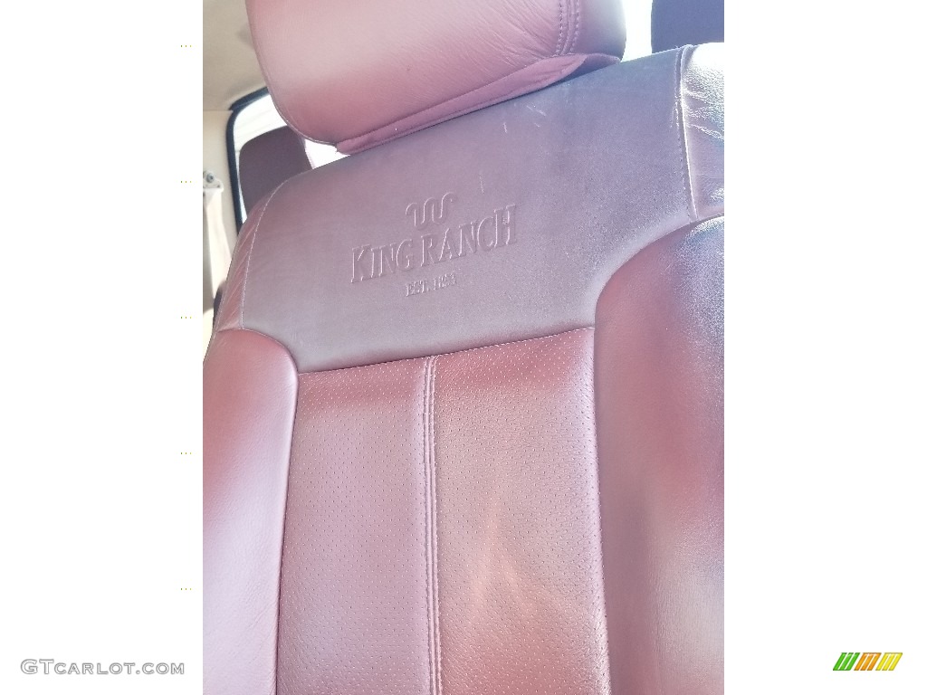 2014 F350 Super Duty Lariat Crew Cab 4x4 - Oxford White / Platinum Pecan Leather photo #21