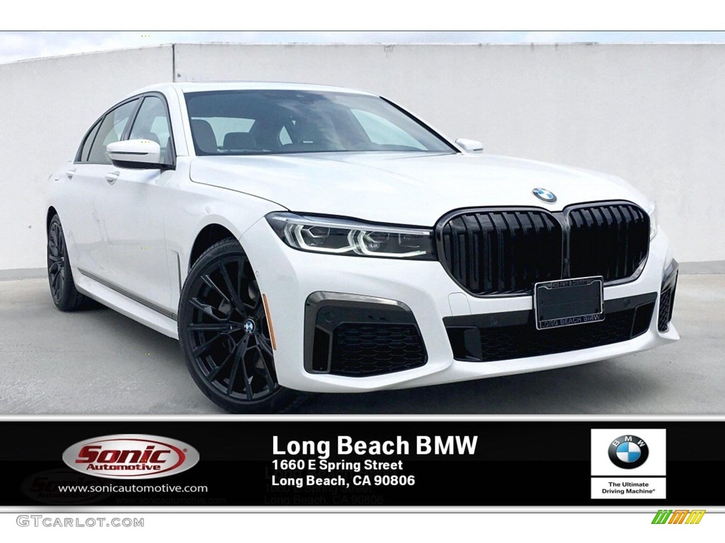 2020 7 Series 740i Sedan - Alpine White / Ivory White/Black photo #1