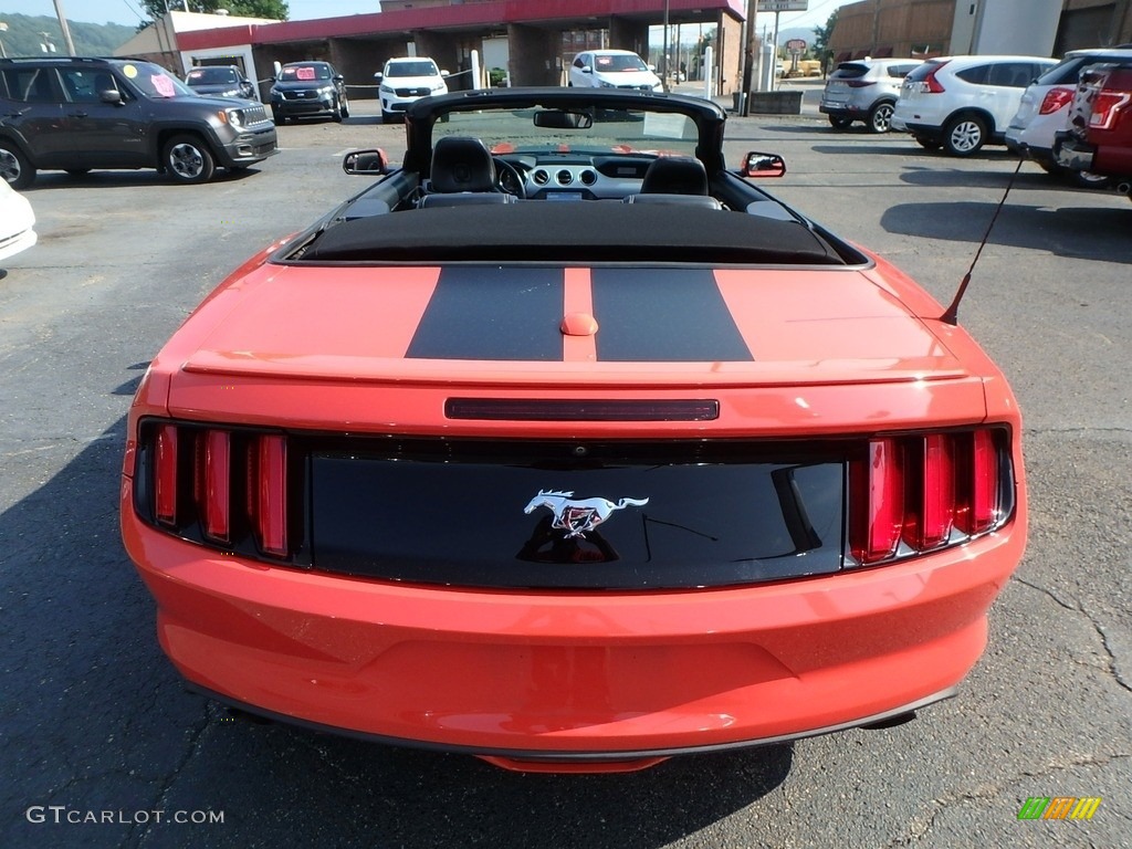 2016 Mustang EcoBoost Premium Convertible - Competition Orange / Ebony photo #3