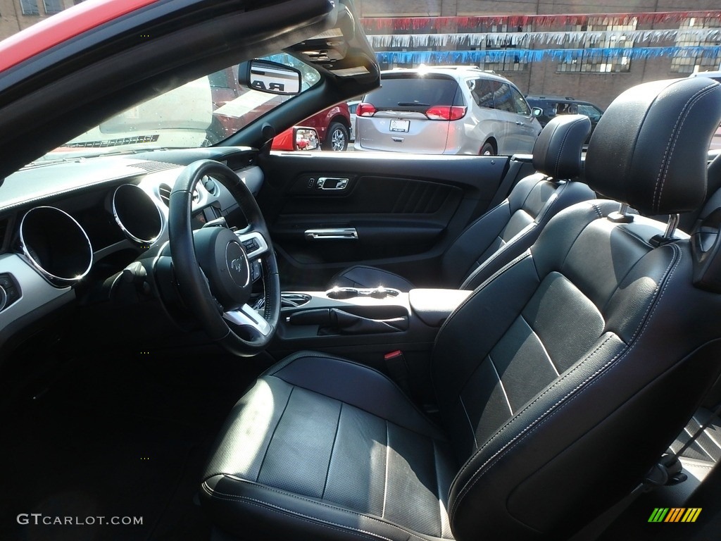 2016 Mustang EcoBoost Premium Convertible - Competition Orange / Ebony photo #12