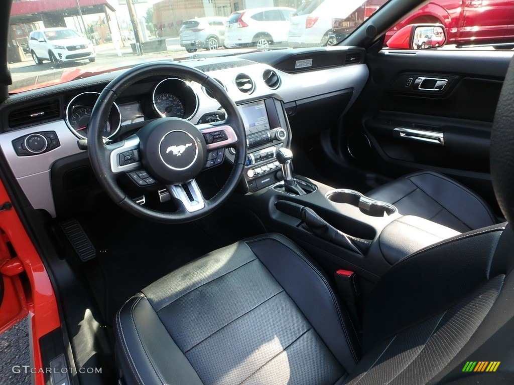 2016 Mustang EcoBoost Premium Convertible - Competition Orange / Ebony photo #14
