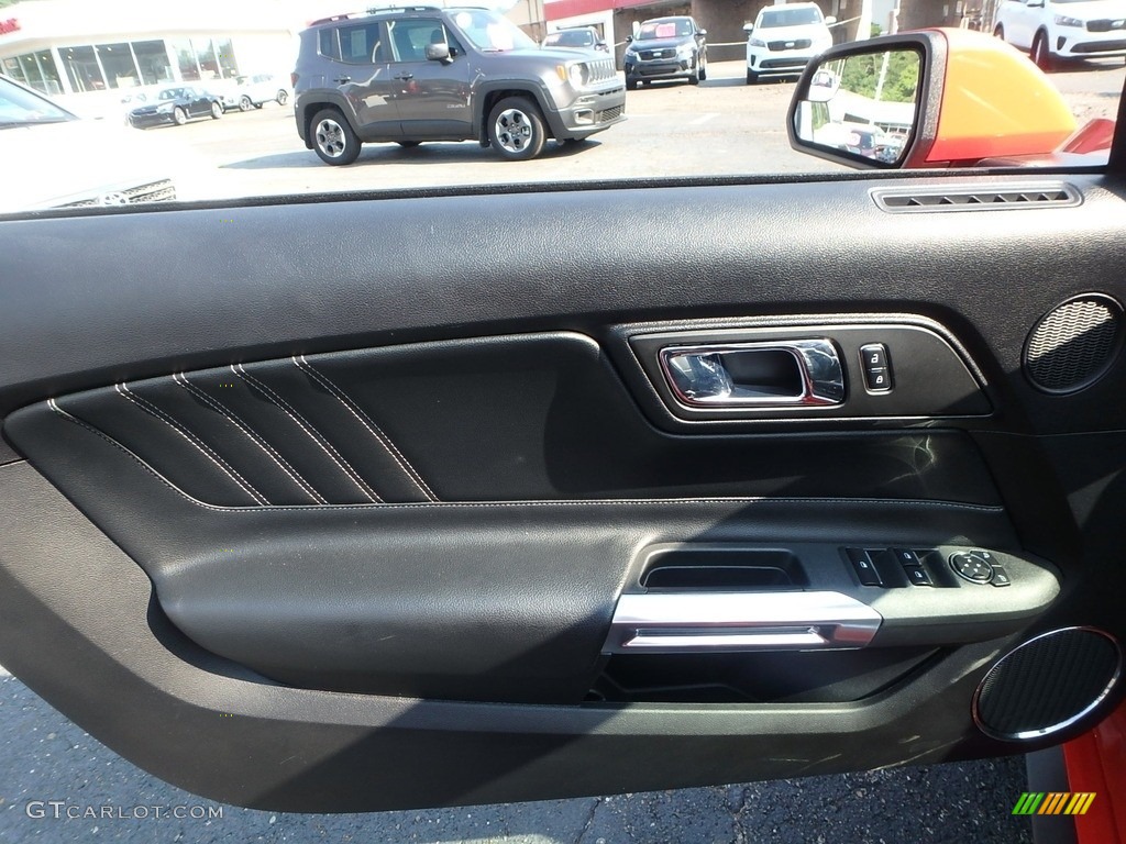 2016 Mustang EcoBoost Premium Convertible - Competition Orange / Ebony photo #15