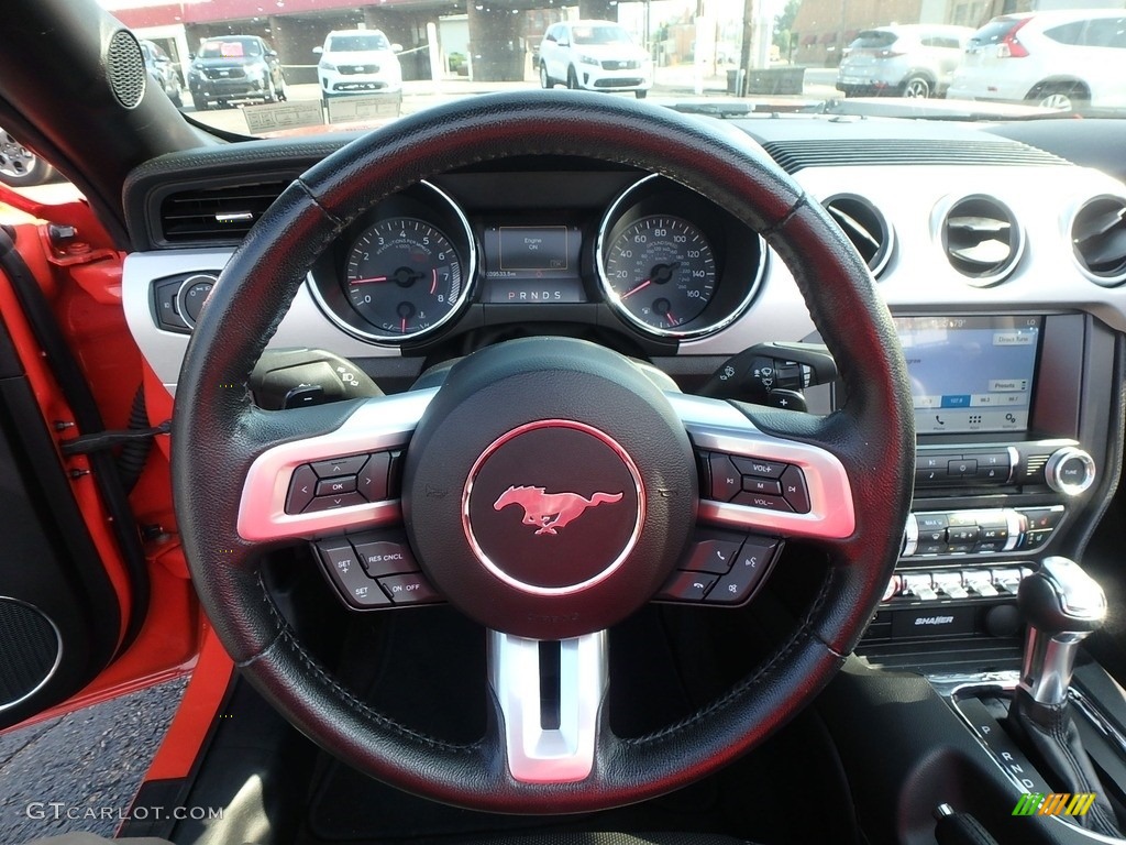 2016 Mustang EcoBoost Premium Convertible - Competition Orange / Ebony photo #17