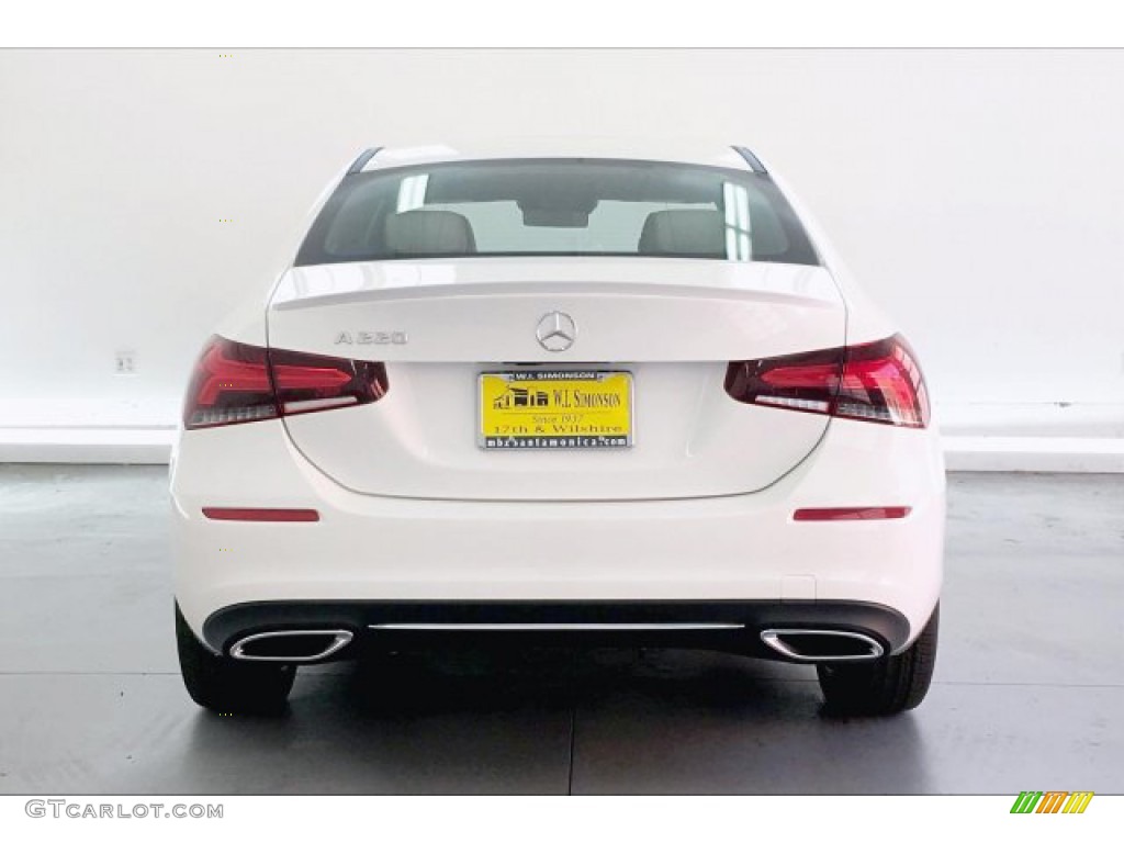 2019 A 220 Sedan - Polar White / Macchiato Beige photo #3