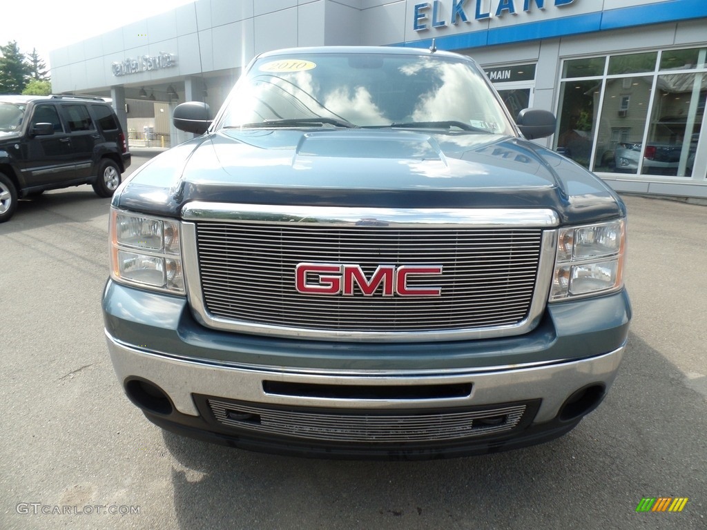 2010 Sierra 1500 SL Extended Cab 4x4 - Stealth Gray Metallic / Dark Titanium photo #3