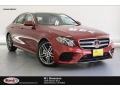 2019 designo Cardinal Red Metallic Mercedes-Benz E 300 Sedan  photo #1