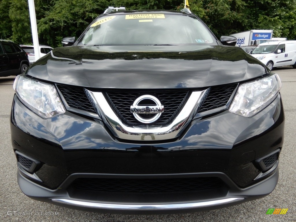 2015 Rogue SV AWD - Super Black / Charcoal photo #9