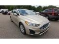 2019 White Gold Ford Fusion S  photo #1