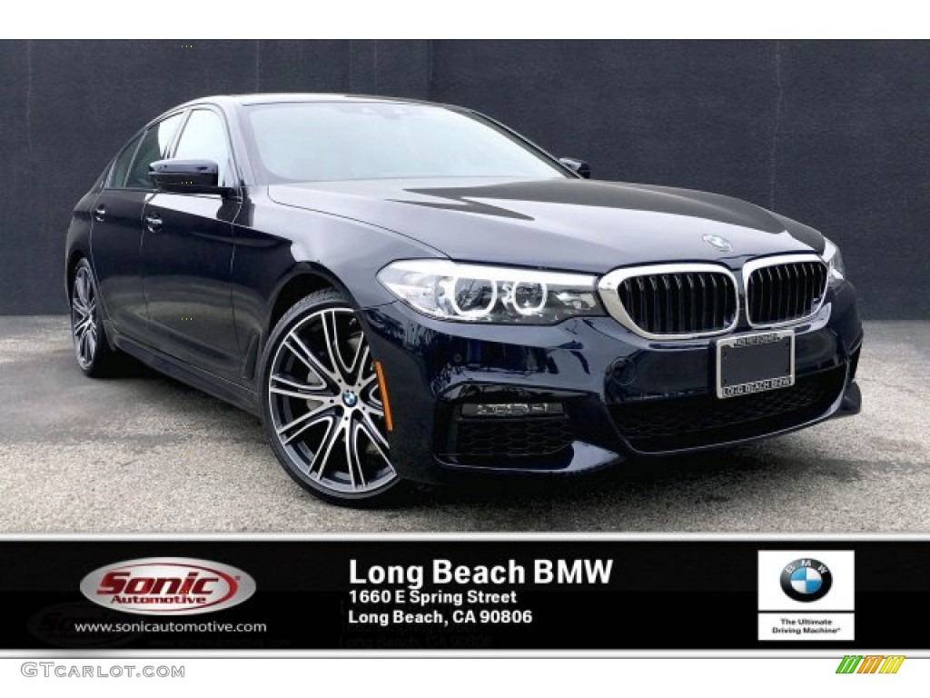 2019 5 Series 540i Sedan - Carbon Black Metallic / Black photo #1