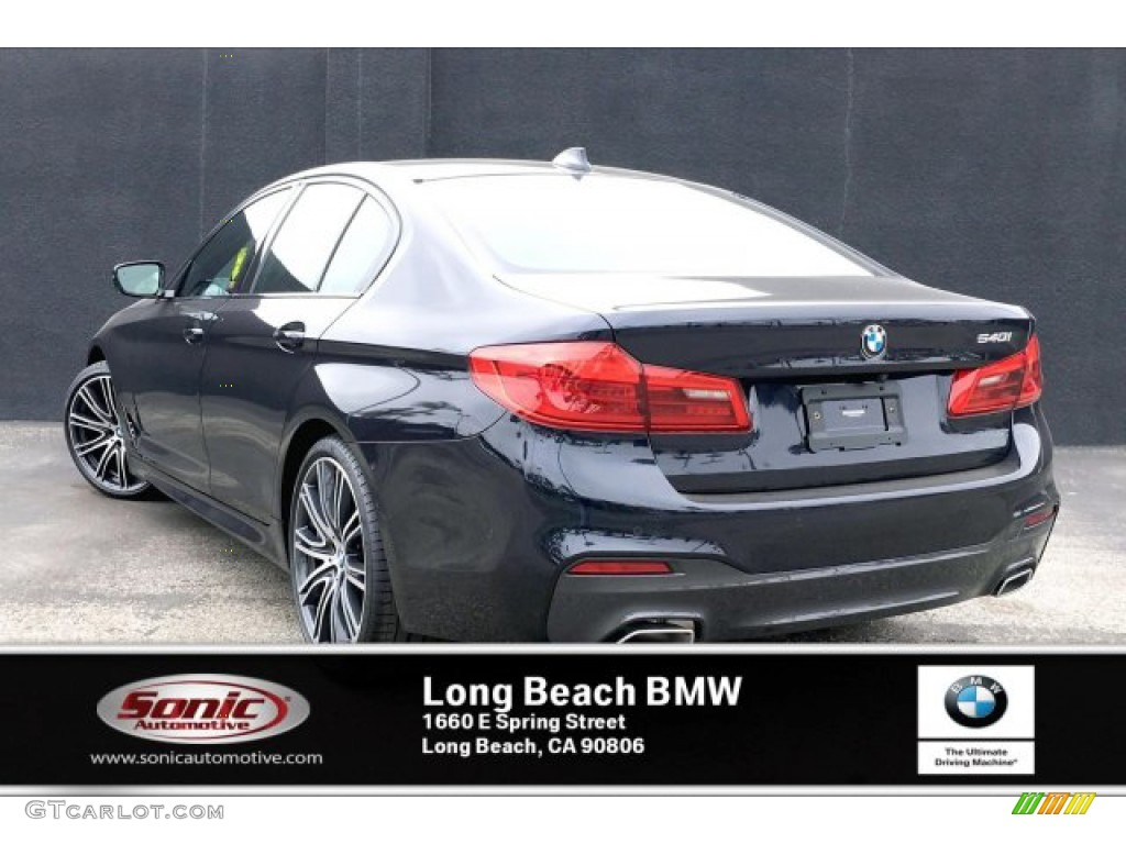 2019 5 Series 540i Sedan - Carbon Black Metallic / Black photo #2