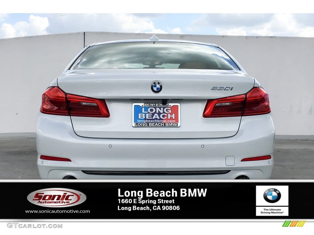 2019 5 Series 530i Sedan - Mineral White Metallic / Cognac photo #3