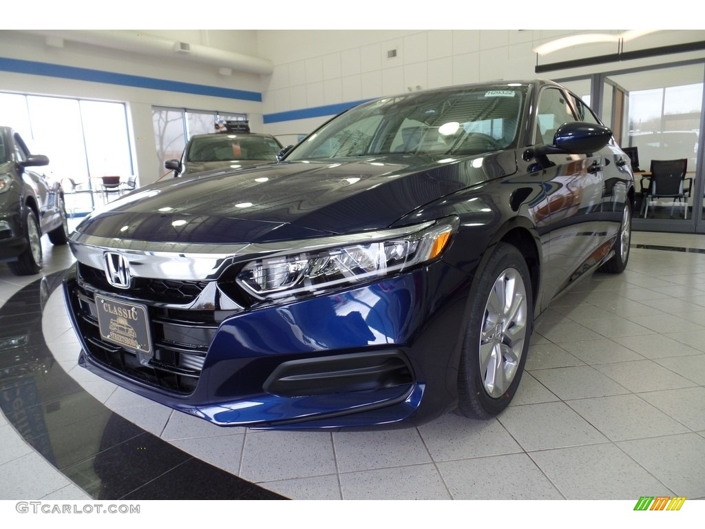 2019 Accord LX Sedan - Obsidian Blue Pearl / Gray photo #1