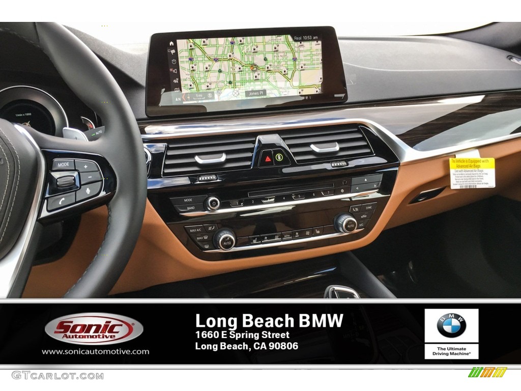 2019 5 Series 530i Sedan - Mineral White Metallic / Cognac photo #6