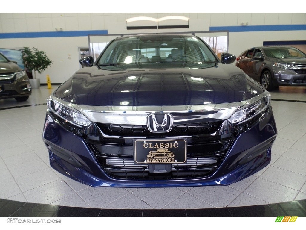 2019 Accord LX Sedan - Obsidian Blue Pearl / Gray photo #2