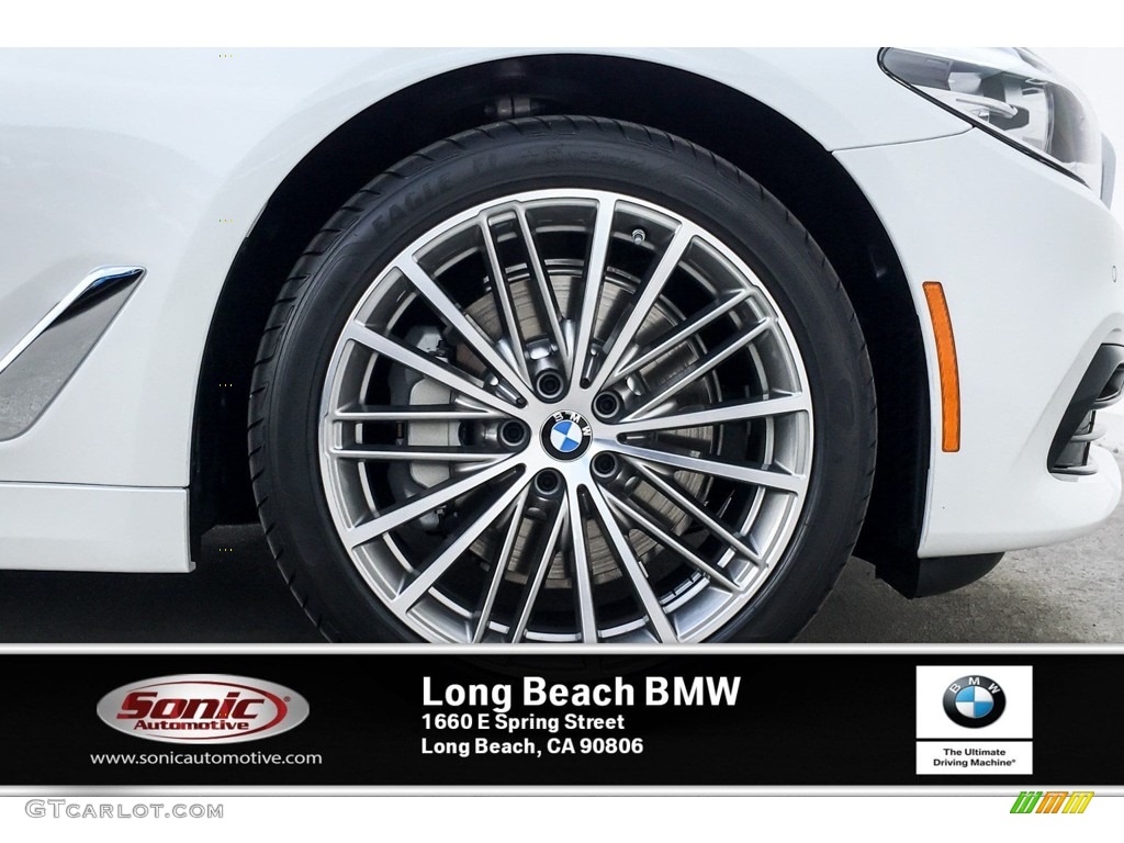 2019 5 Series 530i Sedan - Mineral White Metallic / Cognac photo #9