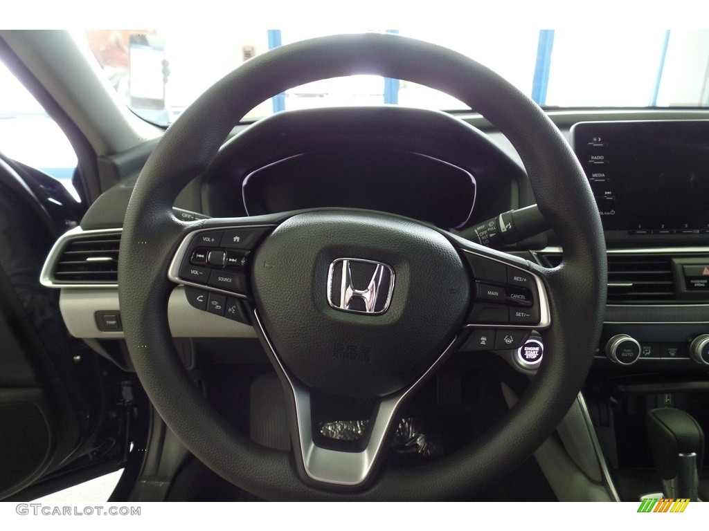 2019 Accord LX Sedan - Obsidian Blue Pearl / Gray photo #12