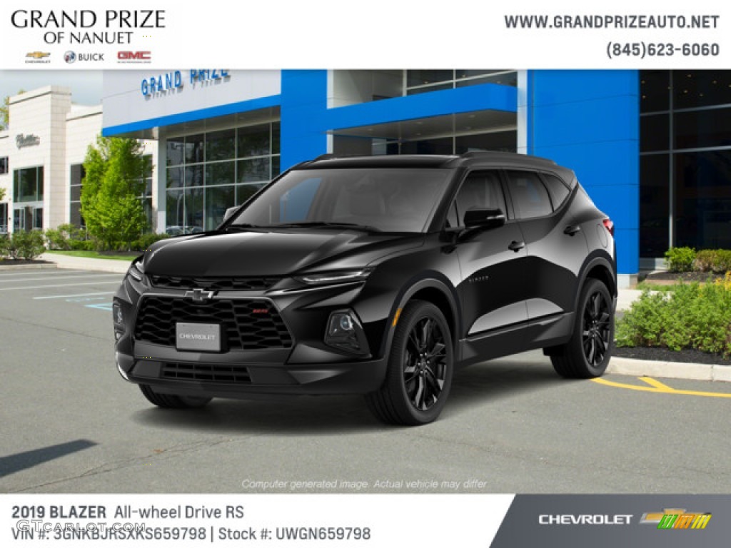 2019 Blazer RS AWD - Black / Jet Black photo #1