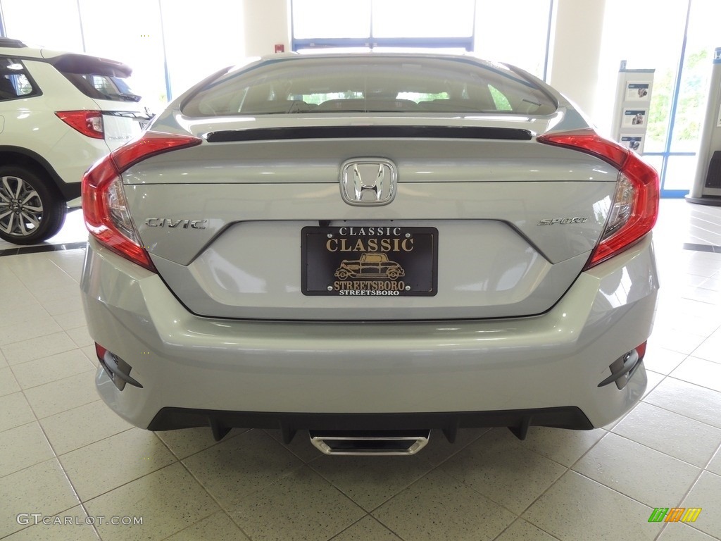 2019 Civic Sport Sedan - Lunar Silver Metallic / Black photo #6