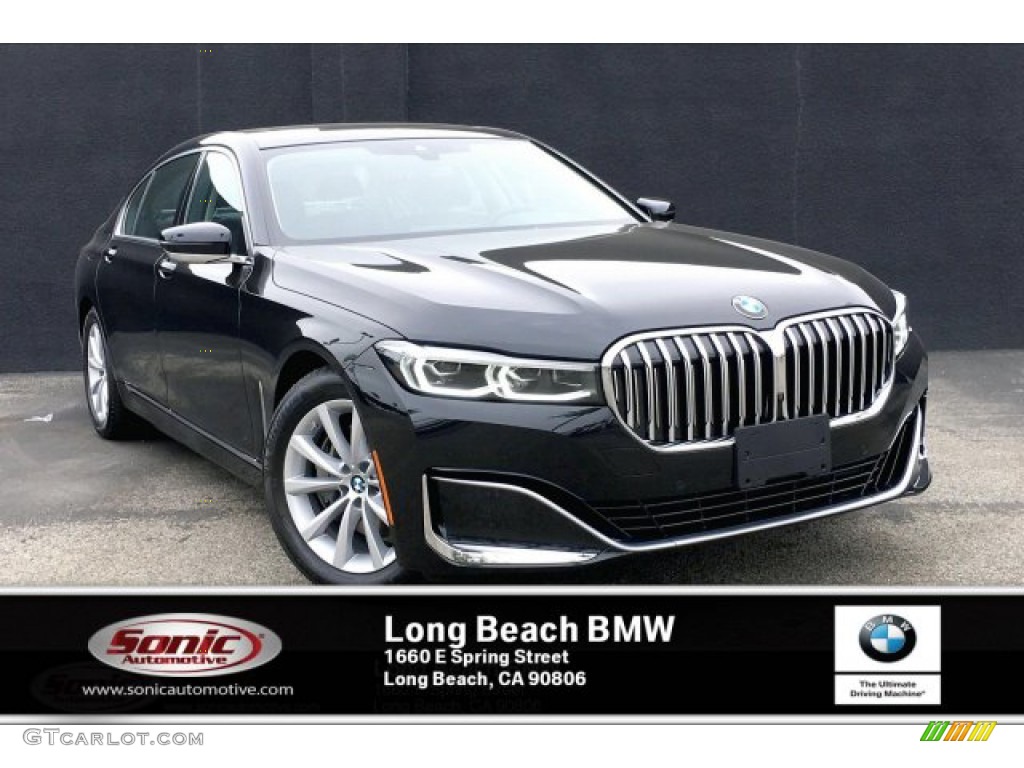2020 7 Series 740i Sedan - Black Sapphire Metallic / Black photo #1