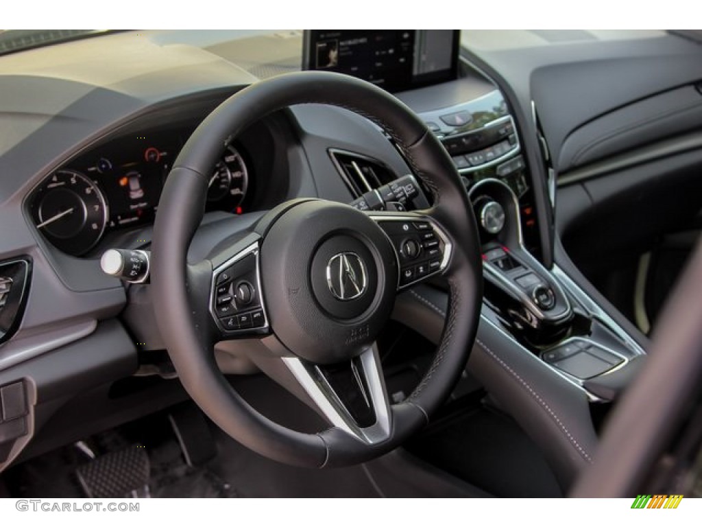2020 Acura RDX Technology Ebony Steering Wheel Photo #134190253