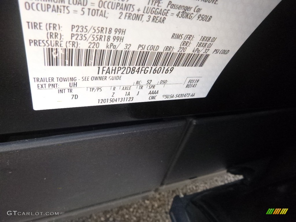 2015 Taurus SE - Tuxedo Black Metallic / Dune photo #15