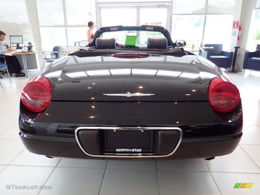 2002 Thunderbird Premium Roadster - Evening Black / Midnight Black photo #4