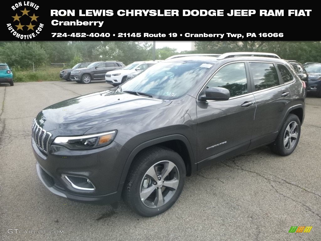 2019 Cherokee Limited 4x4 - Granite Crystal Metallic / Black photo #1