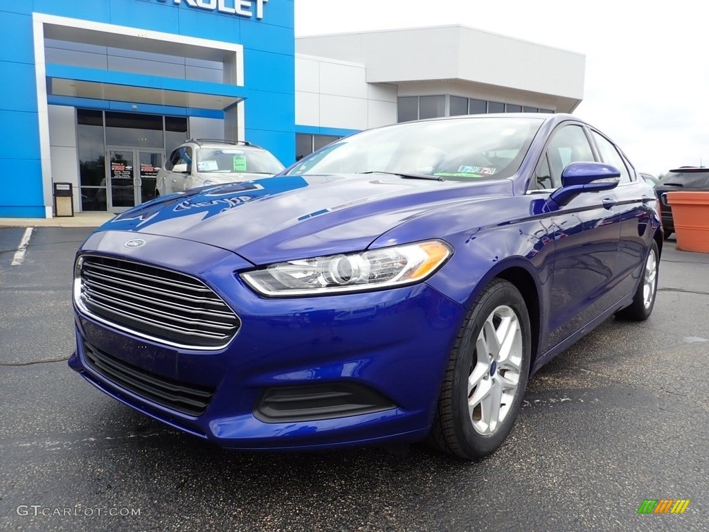 2015 Fusion SE - Deep Impact Blue Metallic / Charcoal Black photo #2