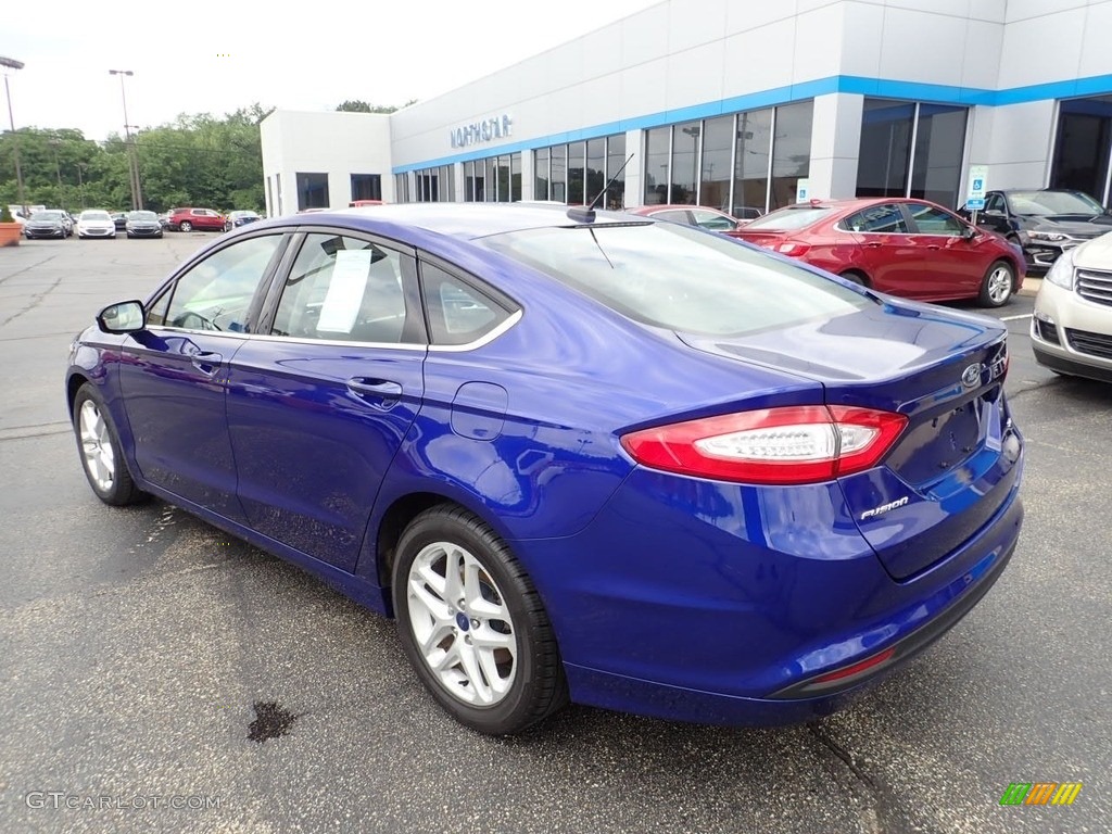 2015 Fusion SE - Deep Impact Blue Metallic / Charcoal Black photo #4