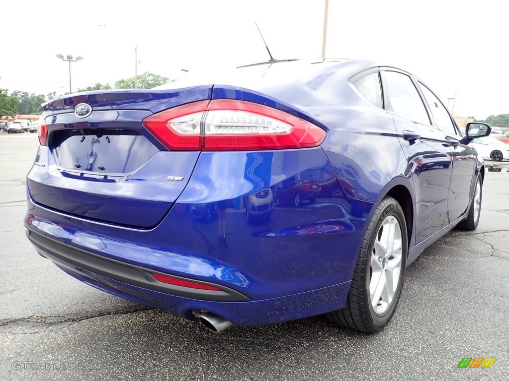 2015 Fusion SE - Deep Impact Blue Metallic / Charcoal Black photo #8