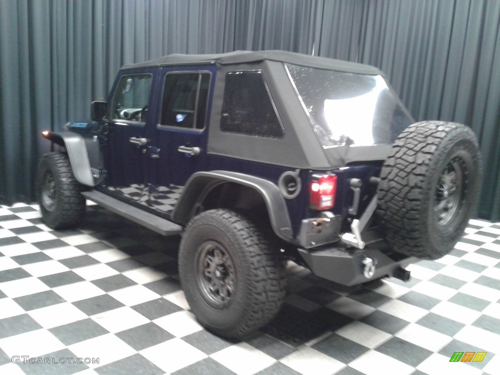 2013 Wrangler Unlimited Rubicon 4x4 - True Blue Pearl / Black/Dark Saddle photo #9
